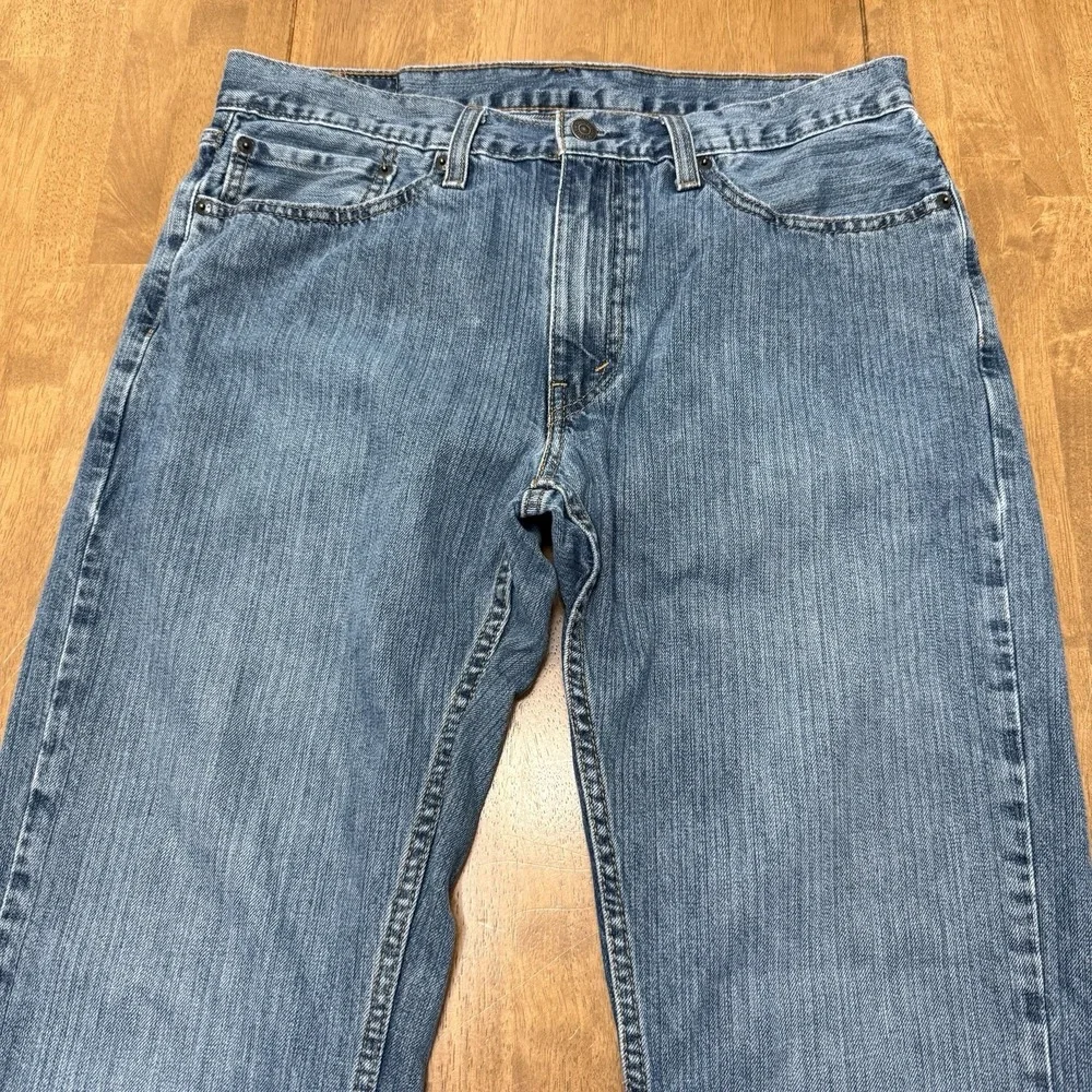Levi's 559 jeans men's 34x32 dark wash blue denim relaxed straight Levi Strauss